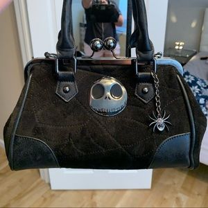 Nightmare Before Christmas Faux Suede Purse